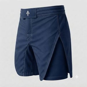 Shorts de MMA à fente haute style gladiateur par RIVIAN ATLANTIC avec impression par sublimation, style décontracté, en Spandex/Polyester pour hommes - Product Image 5