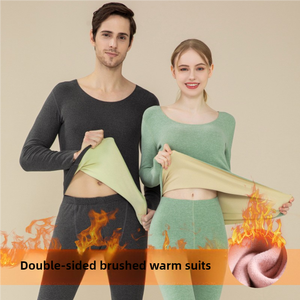 Ropa Interior Térmica Unisex de Invierno al por Mayor, Calzoncillos Largos para Hombre y Mujer, OEM, Spandex, Traje Casual para Parejas - Product Image 6