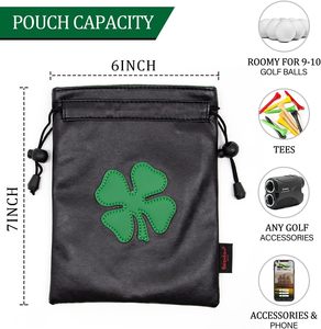 Bolsa para Objetos de Valor de Golf, Bolsa de Golf B Mir con Cordón, Bolsa de Cuero para Tees, para Hombres y Mujeres, Bolsa para Objetos de Valor de Golf 2026 B Mir - Product Image 6