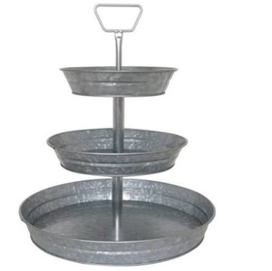 Home Hotel Restaurant Birthday Parties-Cake <b>Tools</b> Attractive Design Galvanized Finished Metal Cup Cake Server Stand - Product Image 1