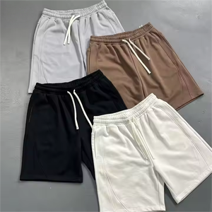 Shorts décontractés d'été pour hommes en coton French Terry, mi-longs, élastiques, tricotés, séchage rapide, imperméables, style streetwear - Product Image 1