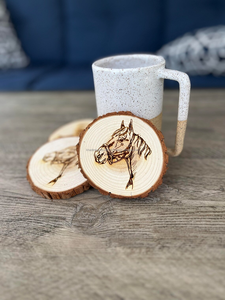 Sous-verres classiques en bois lisse, décor de verres de cuisine rustique avec finition protectrice et motifs de sous-verres décoratifs - Product Image 3