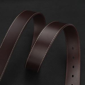 Ceinture pour homme en cuir de vachette écologique, à boucle ardillon vintage décontractée en cuivre, ajourée, personnalisée et tendance - Product Image 2