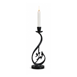 Candelabro de Aluminio Hecho a Mano y Personalizable con Diseño de Caligrafía Árabe para Decoración Navideña del Hogar - Product Image 4