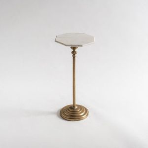 Premium Metal Drink <b>Table</b> For Bedroom Lounge Setup With <b>Minimalist</b> Finish And Functional Round Top - Product Image 4