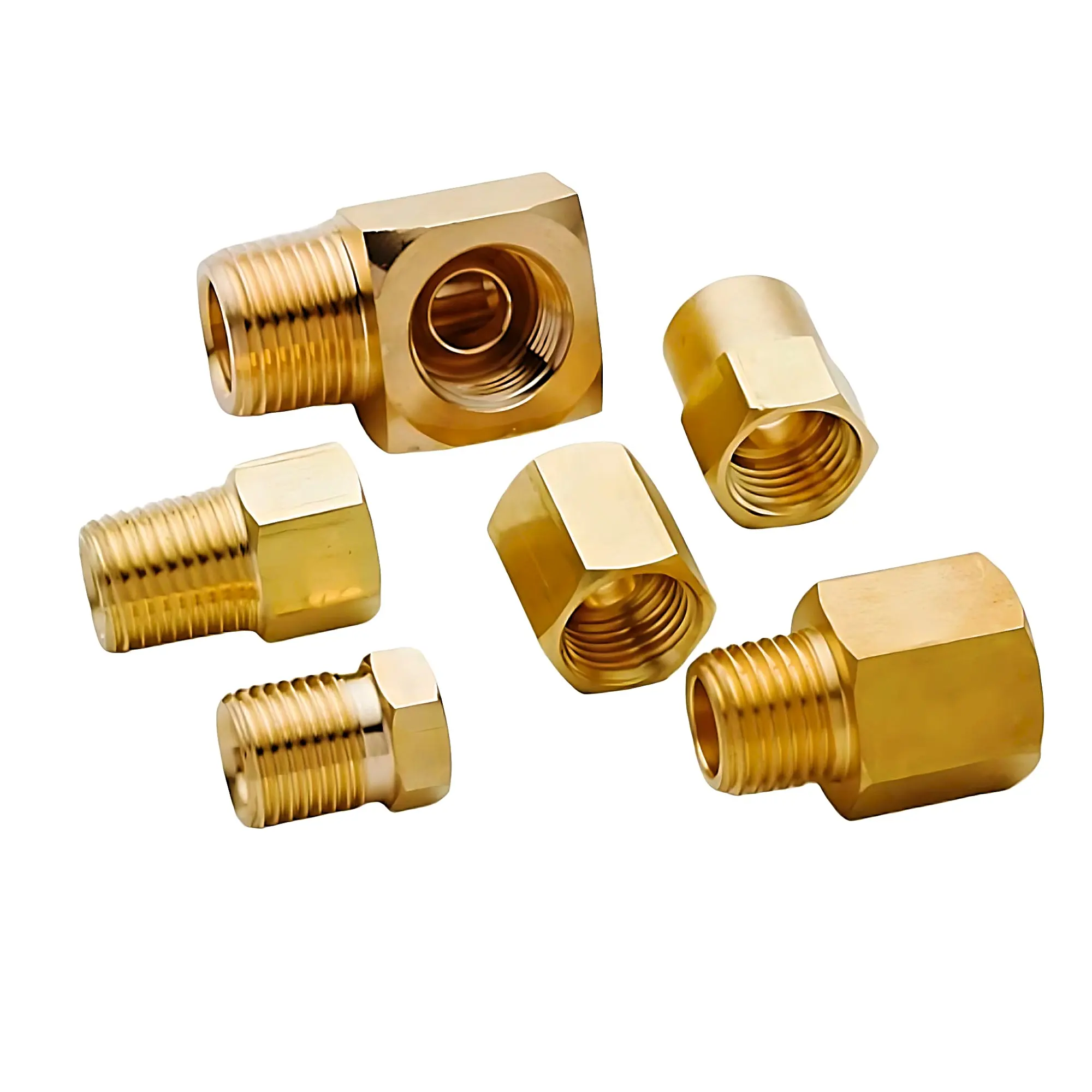 Brass Stainless Steel MS Metric Fuel Line 3an Brake Line Fittings Inverted & Bubble Flare Elbow Union Tee Banjo Bolt Connectors
