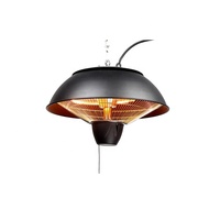 Chauffe-soleil infrarouge halogène portable à suspendre au plafond, pour extérieur, patio, jardin, café, restaurant, usage commercial, avec télécommande