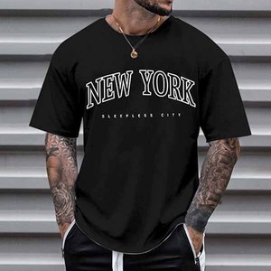 เสื้อยืดลำลองแขนสั้นทรงปกติสำหรับผู้ชาย พรีเมียม ดีไซน์สั่งทำได้ สวมใส่สบาย ผ้าฝ้าย 100% ระบายอากาศดี ปักลายเรียบ - Product Image 2