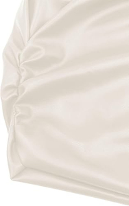 Chemisier élégant pour femme en similicuir à manches longues, coupe ajustée, style peplum, idéal pour les soirées décontractées ou les occasions habillées - Product Image 4