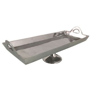 Plateau rectangulaire en laiton martelé |   Support de serviettes et de toilette en or poli métallisé - Product Image 3