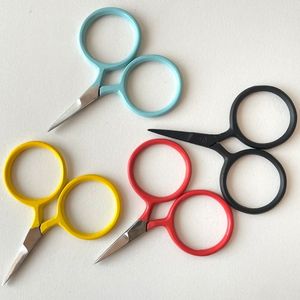 Ciseaux Putford blancs, petits ciseaux mignons pour broderie, mini-ciseaux bicolores circulaires de Degen - Product Image 6