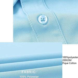 เสื้อโปโลกอล์ฟทรงปกติ ผ้าฝ้าย 100% โลโก้สั่งทำได้ กระเป๋าเสื้อแบบกำหนดเองด้านหน้า ดีไซน์ใหม่ น้ำหนักเบา - Product Image 5