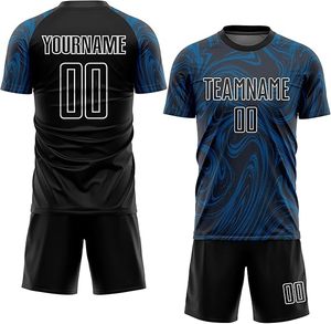 เสื้อฟุตบอลรุ่นใหม่คุณภาพดีที่สุด แบบ unisex ระบายอากาศได้ดี ผลิตจากโพลีเอสเตอร์ พร้อมลายพิมพ์แบบรีดร้อน - Product Image 3