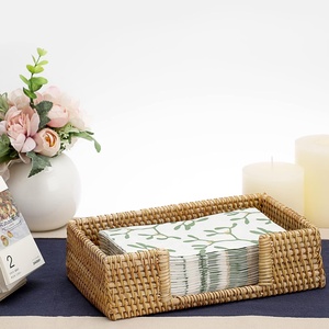 <b>Cheap</b> price rattan napkin holders napkins container for wedding table center piece decorations - Product Image 4