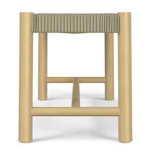 Dahlia Natural Taupe Outdoor and <b>Indoor</b> Patio <b>Bench</b> - Product Image 3