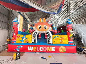 Thuy Linh Vietnam Origin Gaming Application PVC Material Easy Setup Amusement Parks Inflatable Pikachu Castle Bouncer - Product Image 4
