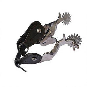 Nuevo Lanzamiento: Espuelas Vaqueras Alemanas Duraderas con Logotipo Personalizado, Estribos de Aluminio para Montar a Caballo - Product Image 2