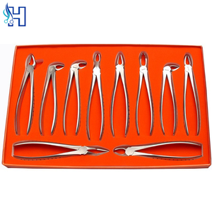 Ensemble complet d'instruments d'extraction dentaire professionnels en acier inoxydable pour la pratique dentaire - Product Image 1