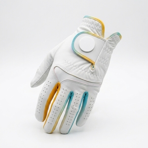 Gants de golf en gros avec logo personnalisé, protection antidérapante en cuir pour les sports de plein air, logo personnalisé, protection du poignet pour hommes et femmes, gants antidérapants - Product Image 3