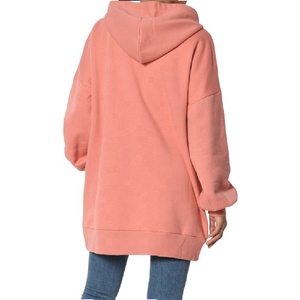 <b>Women's</b> Oversized Canvas Pullover <b>Hoodie</b> Pocket Regular Length Casual Solid Color 100% Cotton Eco-Friendly Breathable Sweatshirt - Product Image 6