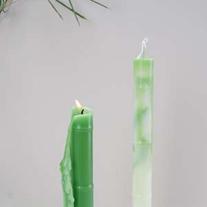 Porte-bougie en bambou vert en plastique de style national, porte-brosse long, joint en bambou, bougies créatives, moule en silicone pour bougies - Product Image 2