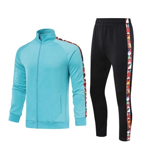 Conjunto Deportivo de Invierno Personalizado para Hombre, Talla Grande, Chaqueta y Pantalón de Chándal de Alta Calidad en Spandex/Poliéster, para Correr - Product Image 1