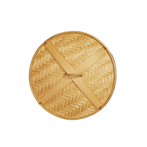 Cesta de vapor de bambú artesanal de 2 niveles con tapa, cesta redonda tradicional para cocinar al vapor, ideal para dim sum, dumplings y verduras al por mayor. - Product Image 6