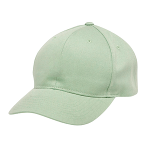 Gorra de sarga de algodón lisa de alta calidad al por mayor, suave, sin estructura, con hebilla de plástico, de 6 paneles, perfil medio, precurvada - Product Image 4