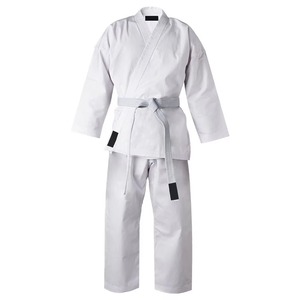 Uniforme de karaté unisexe pour adultes 2026, 100 % coton blanc respirant, tenue d'arts martiaux coupe classique, disponible à la vente en ligne - Product Image 1