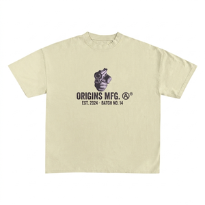 เสื้อยืดคอตตอน 100% ทรงหลวม พิมพ์ลาย หนัก 240 GSM ทรงบ็อกซี่ สีดำซีด พิมพ์ลายกราฟิก สกรีนโลโก้ตามสั่ง - Product Image 5