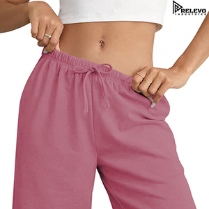 Casual Loose Fit Breathable 100% Cotton <b>Shorts</b> Pockets Comfortable High Quality Drawstring Sweat <b>Shorts</b> for <b>Lounging</b> Walking Gym - Product Image 3