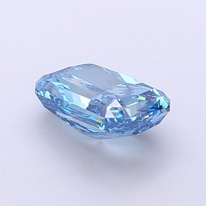 Diamant CVD bleu vif taille Radiant, pureté VVS2, finition excellente, pierre libre certifiée, qualité de luxe, gemme. - Product Image 2