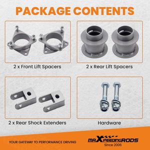 Kit de levage de suspension pour camion GMC Yukon XL Chevy Tahoe Suburban 1500 2007-2020, 3 pouces à l'avant et 3 pouces à l'arrière - Product Image 6