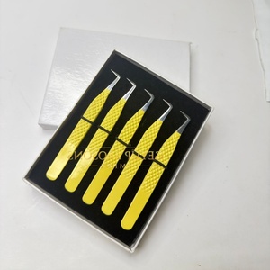 Pince à épiler GETUP BROSONS IMPEX en acier inoxydable, pointe lisse à 90 degrés, antimagnétique, antistatique, préhension fine et parfaite, 10 mm - Product Image 5