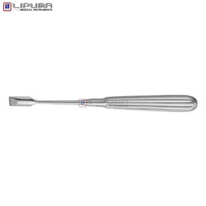 Élévateur périostal chirurgical Adson 17 cm, pointe plate 9 mm, style ciseau droit, instruments dentaires, orthopédiques et vétérinaires, manuel MOL - Product Image 1