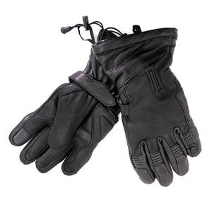Guantes de Motocicleta de Invierno de Cuero Genuino Negro Premium con Forro Térmico, Correa Ajustable, Guantes de Conducción Impermeables de Alta Calidad - Product Image 6