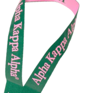 AKA Green & Pink Breakaway <b>Lanyard</b> with Detachable Buckle ID Badge Key Holder Neck Strap Black Pink Green <b>Polyester</b> <b>Lanyard</b> - Product Image 4