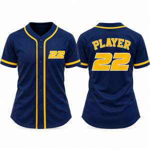 Maillot de baseball sublimé personnalisé pour jeunes, léger, respirant, à boutons, uniforme d'équipe pour enfants, personnalisable, OEM, marque privée, sport - Product Image 1