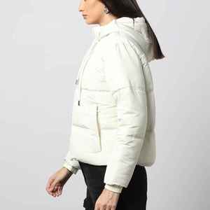 Regular Size Unisex Puffer <b>Jacket</b> Outerwear High Street Spring Lightweight Warm <b>Long</b> Sleeves Zip Closure - Product Image 3