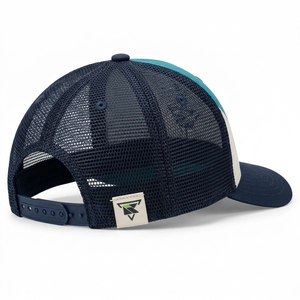 Casquette de camionneur moderne avec dos en maille, design personnalisé, panneau avant en coton, fermeture à pression réglable, confortable, style streetwear, OEM - Product Image 4