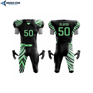 Ensemble de maillot et pantalon de football américain pour homme, noir et violet rayé, imprimé par sublimation, anti-humidité, uniforme ajusté 50 - Product Image 2
