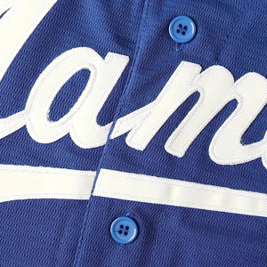 Camiseta de béisbol azul para hombre, corte holgado, cuello en V, manga corta, para todas las estaciones, para deportes y uso casual, actividades al aire libre - Product Image 5