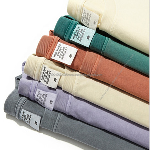 Camiseta de peso pesado Boxy, Camiseta con estampado de logotipo personalizado, camiseta Vintage en blanco, calidad, la mejor camiseta de gran tamaño lavada con ácido de piedra de algodón - Product Image 1