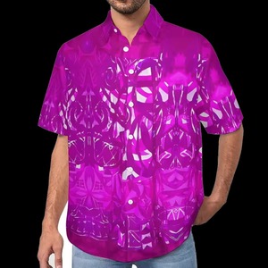 Chemise Homme Manches Courtes Olymésienne à Motif Tribal Elei Personnalisé, Confortable, Respirante, Infroissable, Idéale pour l'Été, Décontractée ou Formelle - Product Image 3