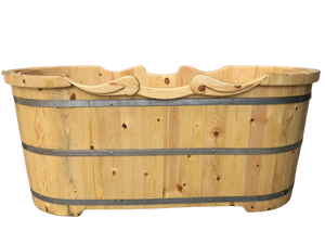 [HIGH QUALITY] | Round Ofuro Japanese Wooden Bathtub Barrel Soaking Tub For Home Bath Relaxation From Blue Lotus Vietnam - Product Image 1