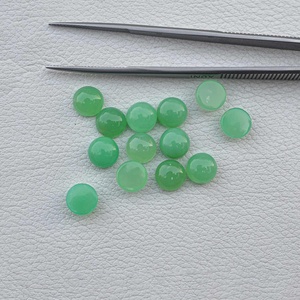 พลอยคริโซเพรสทรงกลม8มม. พร้อมซื้ออัญมณีทรงหลวมด้านหลังเรียบ - Product Image 2