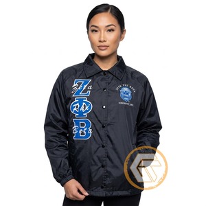 Chaqueta de Invierno GREEK TREASURES con Logotipo Personalizado de la Hermandad Zeta Phi Beta para Mujer, Bordada, Transpirable, con Forro de Poliéster y Seda - Product Image 4