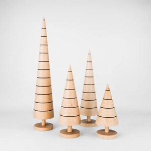 Décoration murale en bois pour arbre de Noël - Moderne, écologique, taille personnalisable pour bureau, appartement, maison, réception - Product Image 3