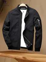 Blouson Bomber Noir Personnalisable pour Homme – Fermeture Éclair, Doublure Satinée, Toile et Polyester – Vêtement d'Hiver Écologique