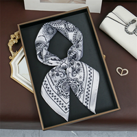 70*70cm kare ipek eşarp kadınlar için moda bayanlar saten boyun saç kravat Bandana kadın fular plaj Stoles başörtüsü eşarp